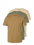 Selected - Slhcormac Ss O-Neck Tee 3-Pack - L&uuml;hikeste varrukatega - S