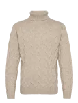 Lindbergh Black - 1927 Merino Blend Texture Roll Neck - K&otilde;rge kaelusega - S