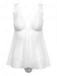 Dorina - Tara Babydoll & Thong Set - &Ouml;&ouml;s&auml;rgid - XS
