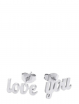 Timi Of Sweden - Ina - Love You Stud Earrings Stainless Steel - Needid - ONE SIZE