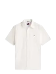 Tommy Jeans - Seersucker Shirt Ss - L&uuml;hikeste varrukatega s&auml;rgid - M