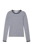 Mads N&oslash;rgaard - Grace Jersey Stripe Camille Tee Ls - Pikkade varrukatega - XS