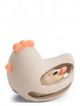 Done By Deer - Grip & Teether Toy W/Rattle Clucky Sand - Hammaste tuleku m&auml;nguasjad - 13X 9X H 10CM