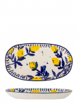 Bloomingville - Maxima Serving Plate, Blue, Stoneware - Serveerimisvaagnad - 29X4X16.5CM