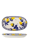 Bloomingville - Maxima Serving Plate, Blue, Stoneware - Serveerimisvaagnad - 29X4X16.5CM