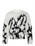 Weekday - Boxy Graphic Jacquard Sweater - &Uuml;mara kaelusega - XS