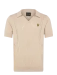 Lyle & Scott - Argyle Knitted Polo - L&uuml;hikeste varrukatega kootud polos&auml;rgid - M