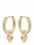 SN&Ouml; Of Sweden - Cute Crystal Pendant Ear G/Clear-Onesize - R&otilde;ngad - ONE SIZE