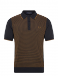 Fred Perry - Tonic Waffle Knitted Shirt - L&uuml;hikeste varrukatega - XXL