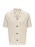 ONLY & SONS - Onsken Life Reg 12 Ss Shirt Knit - L&uuml;hikeste varrukatega kootud polos&auml;rgid - M
