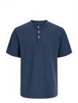 Jack & Jones - Jprblulucas Ss Henley Tee Styd Ss26 - L&uuml;hikeste varrukatega - S