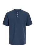 Jack & Jones - Jprblulucas Ss Henley Tee Styd Ss26 - L&uuml;hikeste varrukatega - S