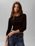 Calvin Klein Jeans - Ls Woven Label Sensual Detail To - Pikkade varrukatega - L