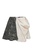 Ganni - Printed Draped Mini Skirt - L&uuml;hikesed seelikud - 42
