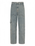 Ganni - Striped Denim Carpenter Jeans - Sirged ja klassikalised - 31