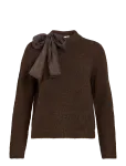 Vila - Vibows Highneck L/S Detail Knit Top - K&otilde;rge kaelusega - XS
