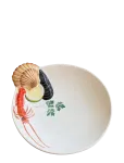 Caja Company - Red Seafood Plate, Round - V&auml;ikesed taldrikud - 22X22CM.H6CM