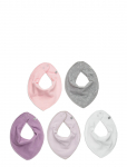 Pippi - Bandana Bib - Solid (5-Pack) - Pudip&otilde;lled - ONE SIZE