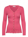 Rosemunde - Rwbabette Silk Ls V-Neck Lace Cardi - Kardiganid - XL