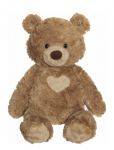 Teddykompaniet - Teddy Cream Teddybear Brown - Kaisukarud - H:33CM