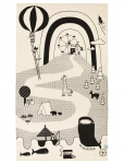 OYOY Living Design - Mr. Megalodon Adventure Rug - Kandilised vaibad - 150X90CM