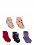 Minymo - Socks W. Pattern (5-Pack) - Sokid - 35\38