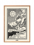PSTR Studio - Moomin X Pstr Studio - Map Of Moomin Valley I - Black & White - 50X70CM