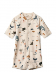 Liewood - Max Printed Shortsleeve Swim Jumpsuit - Uv Suits - 68(6M