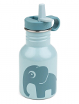 Done By Deer - Metal Bottle Elphee Blue 350 Ml - S&ouml;&ouml;giaeg - &Oslash; 7X H 15CM