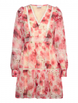 Vila - Viroman New V-Neck L/S Short Dress/Dc/Ka - L&uuml;hikesed kleidid - 34