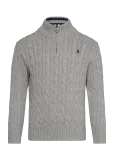 Ralph Lauren Kids - Cable-Knit Cotton Quarter-Zip Sweater - Pulloverid - 132-137