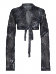HAN Kj&oslash;benhavn - Camo Mesh Wrap Top - Pikkade varrukatega l&uuml;hikesed topid - 36
