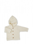 Smallstuff - Cardigan Boucl&eacute; Merino Wool W. Buttons And Hoodie - Fliisjakid - 56-62