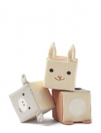 Kid's Concept - Play Cubes Textile Edvin - Virnastatavad klotsid - ONE SIZE
