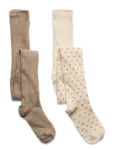 Minymo - Stockings W. Pattern (2-Pack) - Sukkp&uuml;ksid - 68\74