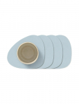 LIND DNA - 4-Set Glass Mat Curve Nupo - Joogialused - 11X13CM