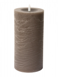 C'est Bon - Rustic Finish Led Pillar Candle - LED-k&uuml;&uuml;nlad - H20CM