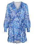 Vila - Vilyngba L/S Wrap Short Dress/Dc/Ka - L&uuml;hikesed kleidid - 34