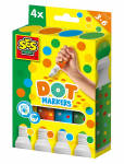 SES Creative - Dot Markers - 4 Colours Xxl - V&auml;rvilised pliiatsid - ONE SIZE