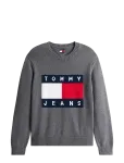 Tommy Jeans - Tjm Reg Melange Flag Sweater - &Uuml;mara kaelusega - S
