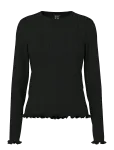 Pieces - Pcmarie Ls O-Neck Poin Top Jrs Noos Bc - Pikkade varrukatega - XS