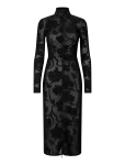 STINE GOYA - Lurex Jersey, Long Sleeve Zip Dress - P&otilde;lveni ja midi - XL