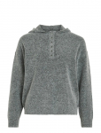 Vila - Vicasti Hoodie L/S Button Knit Top - Džemprid - XXL
