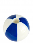 Balvi - Keramisk Lysestage Beachbold, Bl&aring; 8 Cm - K&uuml;&uuml;nlajalad - H:8CM