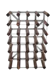 The Swedish Wine Rack Factory - 30 Bottle Self Assembly Kit Dark Wood - Riiulid - ONE SIZE