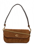 Coach - Suede Brook Flap Chain Bag - V&auml;ikesed &uuml;le&otilde;lakotid - ONE SIZE