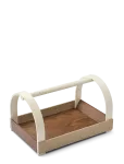 Gejst - Kydo Tray Dark Oak Beige White - Kandikud - 23.5CM X 40.5CM X 27CM