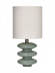 House Doctor - Bordlampe, Hdstep, S, Lysebl&aring;;R&aring;hvid - Laualambid - ONE SIZE