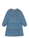 Minymo - Dress Ls Chambray - Pikkade varrukatega vabaajakleidid - 104