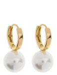 Timi Of Sweden - Essie - Pearl Hoop Earrings - R&otilde;ngad - ONE SIZE